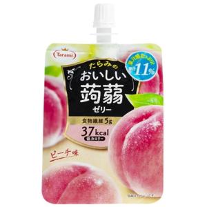 たらみのおいしい蒟蒻ゼリー ピーチ味 150g ３０個（１ケース） 宅配100サイズ｜hokuriku-umaimon