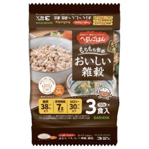 サラヤ へるしごはん おいしい雑穀 150g 3食入 ２４個（３ケース）【健康応援】宅配120サイズ パックご飯 雑穀米 国産米 低糖質 低カロリー 食物繊維 ダイエット