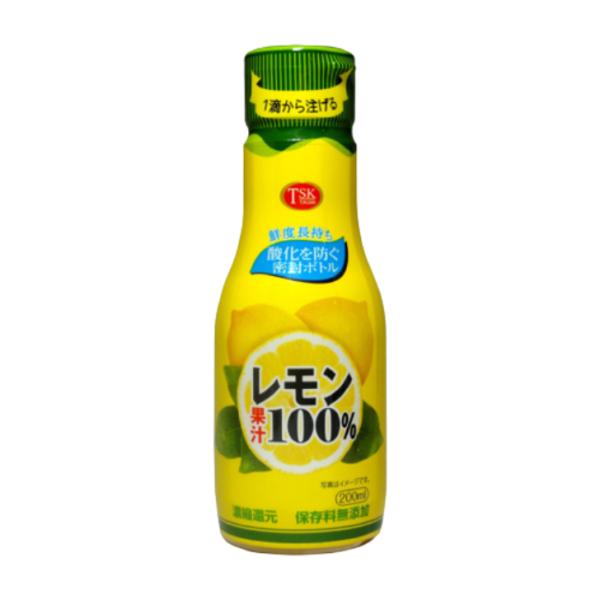 徳島産業 レモン果汁100％ 200ml １２本（１ケース） 宅配80サイズ