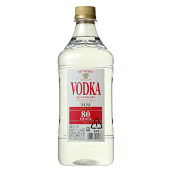 【Ｗ】ウオツカ 40度 80プルーフ 1.8L ６本（１ケース） 【サントリー】 宅配120サイズ
