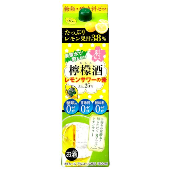 清洲城信長 檸檬酒 レモンサワーの素 25度 1.8L １２本（２ケース） 宅配160サイズ