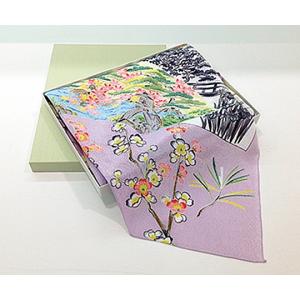 ギフト 加賀友禅 2巾風呂敷 牡丹 工芸品 お土産 送料別 : 金沢大和