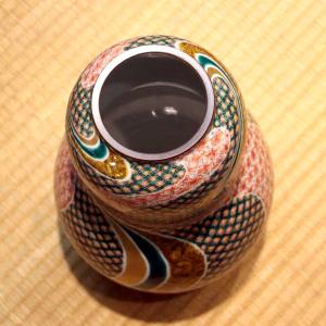 三ツ井為吉 九谷焼花瓶 小紋瓢の詳細画像2