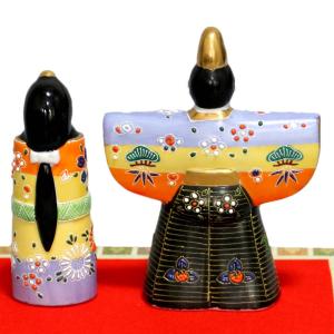 九谷焼ひな人形 長峰4.7号立雛人形 三色盛の詳細画像1