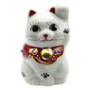 九谷焼 招き猫（右手金運招き猫）1.5号花盛 : 北山堂 - 通販