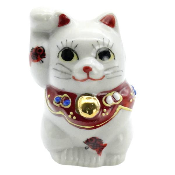 九谷焼 招き猫（右手金運招き猫）1.5号鯛