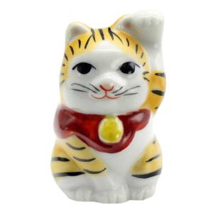 九谷焼 招き猫 タッチ猫 6.5号毛長三毛（布団付）10012692 : 北山堂
