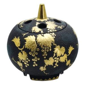 九谷焼　山岸大成作　赤絵香炉 九谷焼 山岸大成作 赤絵香炉 工芸品