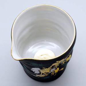 仲田錦玉 九谷焼酒器揃(片口&盃セット)白金盛...の詳細画像1