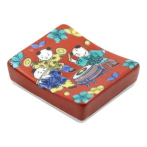 九谷焼 5号皿揃（角皿5枚セット）古九谷絵変りK9-171 : 北山堂 - 通販