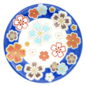 九谷焼 青郊窯5号皿 古九谷青手鶴かるた文MC-502 : 北山堂 - 通販