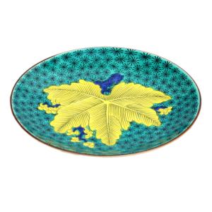 九谷焼 青郊窯5号皿 古九谷色絵壺花鳥図MC-505 : 北山堂 - 通販