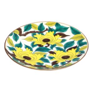 九谷焼 青郊窯5号皿 古九谷青手鶴かるた文MC-502 : 北山堂 - 通販