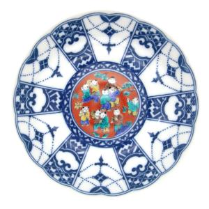 九谷焼 青風窯4号皿 染付瓔珞紋 古九谷SH-01-K : 北山堂 - 通販