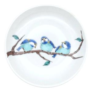 九谷焼 青郊窯豆皿 古九谷青手土坡に牡丹図MC-04 : 北山堂 - 通販