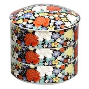 九谷焼 青郊窯三段重（重箱）花詰 赤SK-456 : 北山堂 - 通販 - Yahoo