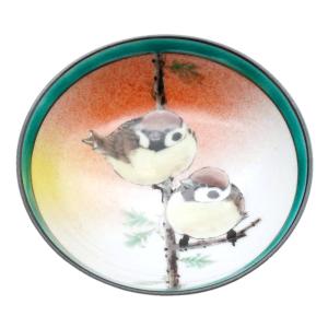 九谷焼 中村陶志人 九谷焼ポット急須 雪雀図（雪三雀） : 北山堂