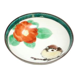 九谷焼 湯呑 雪二雀図 / 中村陶志人 ｜ 茶器 湯呑 すずめ 福良雀 木