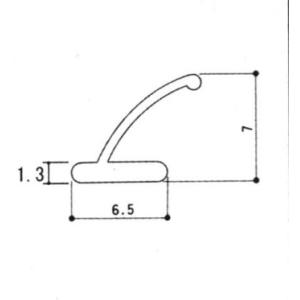 三協部品 引違い窓 気密材・吸音材：気密材(たて枠)[3K0603]【三協