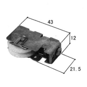 三協部品 網戸 戸車：戸車(下かまち)[3K1076]【三協】【編戸】【アミ戸】｜hokusei2