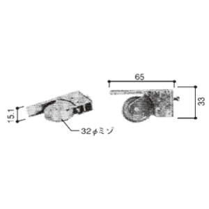 新日軽 ドア・引戸・内装材 戸車・滑車 戸車：調整戸車[C8NLC47]｜hokusei2