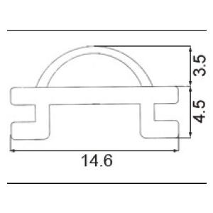 DAIKEN住宅 バネ座 クローザー付吊戸片引／2連片引用 左引用（PQK
