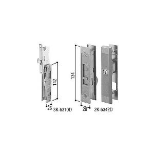 YKKAP住宅部品 戸先・召合せ 内外締り錠セット(HH-J-0406)