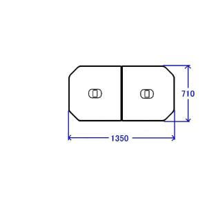 TOTO 風呂ふた 1600ラウンド断熱風呂蓋L 【AFKKS80045LSAA21W】 : 建材