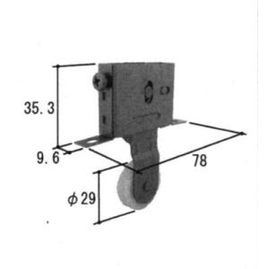 旧立山アルミ補修用部品 浴室 戸車：戸車(上かまち)[PYTO208]　立山　バスミックス　対応商品...