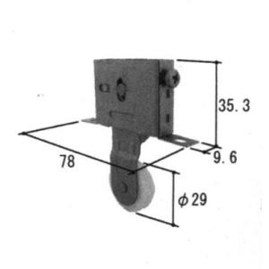 旧立山アルミ補修用部品 浴室 戸車：戸車(上かまち)[PYTO209]　立山　バスミックス　対応商品...
