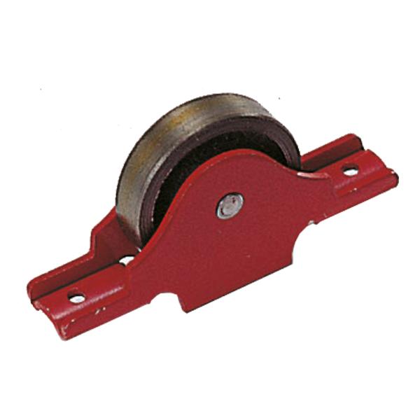 ヨコヅナ住宅部品 戸車 ローラー戸車 赤枠2mm厚ローラー戸車：袖平型　鉄枠　オイルレスデラックス　...