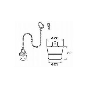 パナソニック水回り部品 バスルーム 浴槽ゴム栓 おもり付ゴム栓：ゴム栓　Φ２８×Φ２３　高さ２２（お...