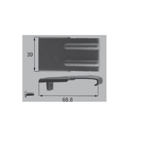 新日軽エクステリア部品 フェンス フェンス用部品 柱取付金具：上部固定金具　ブラック系（S8EB29...