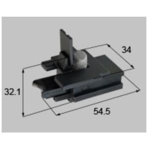 LIXIL新日軽ビル部品 ガイド類：上框ガイド (L)　ブラック系（S8GP1315L）