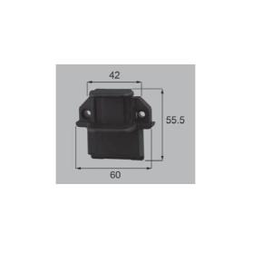 LIXIL新日軽ビル部品 締りプッシャー・錠ケース等：プッシャー　ブラック系（S8KH1103）