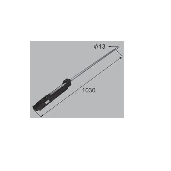 新日軽エクステリア部品 門扉 落し錠・錠受部品 落し錠本体：落し錠本体 (H:16 用 )　ブラック...