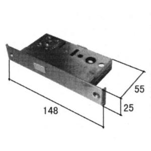 三協部品 勝手口 本締り錠：本締り錠(たてかまち)[WD2132]【三協勝手口ドア】【錠ケース】【箱錠】【補助錠】｜hokusei2
