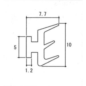 三協部品 玄関ドア 気密材：気密材(格子枠)[WD4364]【三協】【玄関扉】【AT材】【戸当り材】...