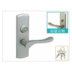 WOODONE住宅部品 ドア レバーハンドル 鍵付錠：レバーハンドルセット鍵