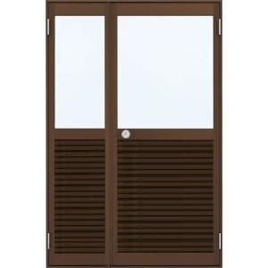 YKKAP勝手口 汎用ドア2HD[框ドアタイプ] 親子[ガラリ付]