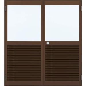YKK AP アルミサッシ 半外 勝手口ドア 框ドアタイプ 両開き YKK AP アルミサッシ 半外 勝手口ドア 框ドアタイプ 両開き