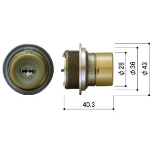 YKK AP YSHHW-HH3K15735 YKK 玄関ドア シリンダー美和ロックURJ仕様