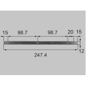 LIXIL補修用部品 新日軽ブランド部品 装飾窓 縦すべり出し窓：縦すべりステー裏板[A8BP1924]