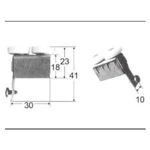 LIXIL補修用部品 ドア・引戸用部品 戸車 浴室中折れドア：ガイドローラー(A型)[AZWS603...