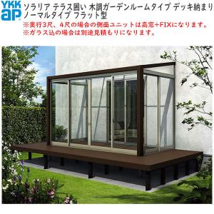 テラス囲いR屋根タイプ 間口2.0間3640mm×出幅6尺1770mm 正面 テラス囲いR屋根タイプ 間口2.0間3640mm×出幅6尺1770mm 正面
