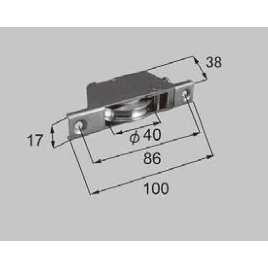 LIXIL補修部品 新日軽部品 戸車：調整戸車(φ40)[C8A01614] 2個セット C8AO1...