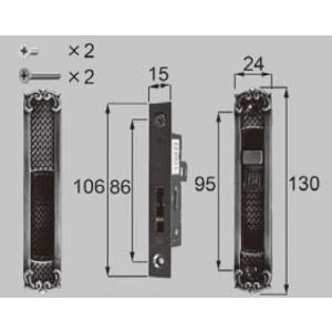 YKK AP ピタットKey交換用シリンダーセット(YSHH-5K-15558) 玄関