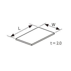 YKKAPガーデンエクステリア 汎用部品 ポリカーボネート板（ヴェスタ−シリーズ）：熱線遮断ポリカーボネート板　フラット型　寸法（ｍｍ）Ｌ＝588.8、Ｗ＝439、｜hokusei
