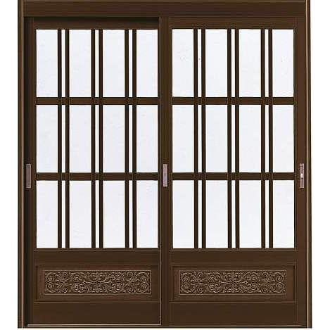 YKKAP玄関 玄関引戸 玄関引戸80型 額縁無枠[ランマ無] DHS-88N：内付[幅1694mm...