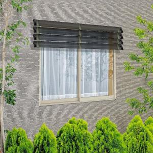 YKK AP YKKAP窓まわり 目隠し ウインバイザー アルミタイプ：[幅1820mm